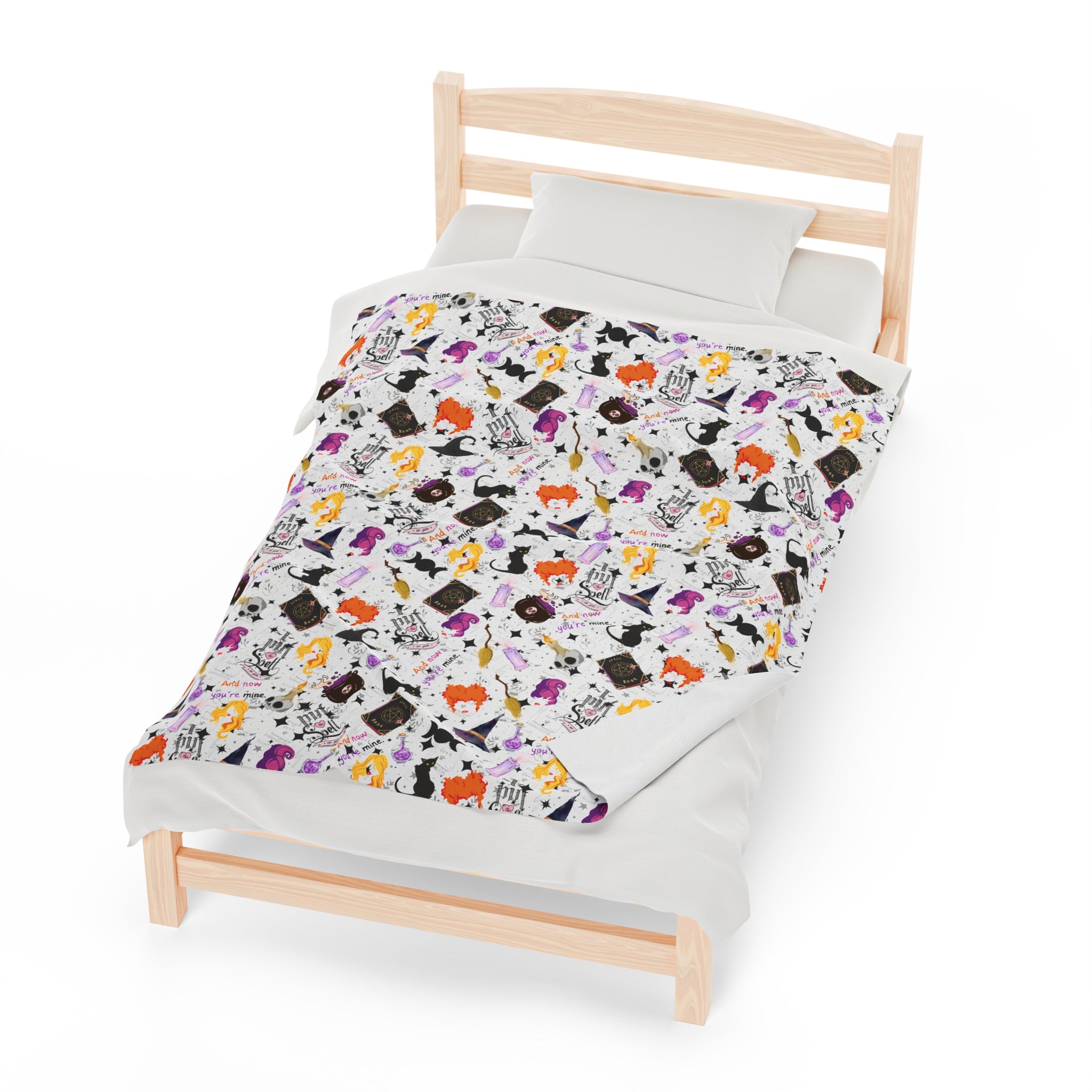 Hocus Pocus- Velveteen Plush CuddleLux Bliss Blanket - Creations by Chris and Carlos